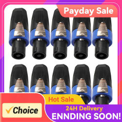 2/10x Conectores de 4 Polos para Altavoces de Audio, Accesorios para Neutrik Speakon NL4FC