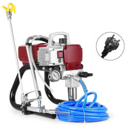 Pulverizador de pintura sin aire de 1800W, flujo máximo de 1,8l/min, pistola pulverizadora eléctrica de alta presión para pared, techo y pintura de muebles DIY