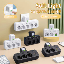 Toma de corriente con enchufe europeo, dos especificaciones con o sin puerto USB tipo C, cargador de pared para oficina en casa