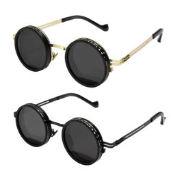 ND2-400 gafas de sol con atenuación ajustable, filtro ND, gafas de sol polarizadas UV400 con estuche de cristal, gafas de sol para pescar de 9 niveles al aire libre