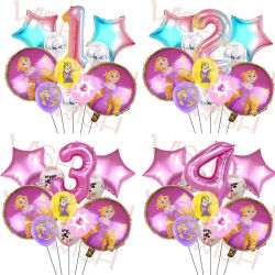Globo de princesa de Disney Tangled, decoración para fiesta de cumpleaños de niña, decoración para eventos festivos, fondo para fotos, baby shower