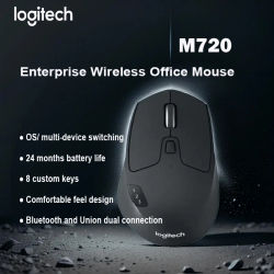 Ratón inalámbrico Bluetooth Logitech M720 - Ratón de oficina - Ratón inalámbrico Bluetooth de modo dual