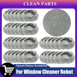 Accesorios, paño de limpieza de microfibra para Robot limpiador de ventanas 188168, paño redondo Universal para Robot aspirador, paño para polvo