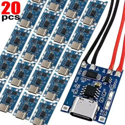 Conector de Interfaz Micro USB Tipo C, Módulo Cargador de Batería de Litio 18650 de 5V 1A, Placa de Carga con Funciones de Doble Protección