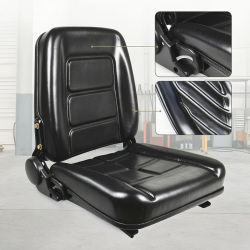 Asiento Acolchado para Cargadora, Asiento Resistente y Cómodo para Operadores de Maquinaria, Obras de Construcción
