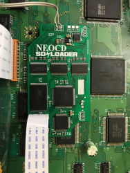 Neo Geo CD SD Loader (Rev E para cargadores superiores) Piezas de modificación para juegos de CD retro ODE
