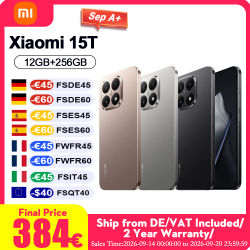 Xiaomi 15t 5g Smartphone Versión Global Cuerpo Delgado de 7.5mm Pantalla Amoled de 6.83" 120Hz CPU Mtk Dimensity 8400-Ultra Batería de 5500mAh Cámara Triple Leica Sin Cargador