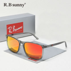 Gafas de sol rectangulares clásicas para hombres y mujeres, gafas de protección UV400 para conducir, para pescar, gafas polarizadas de moda