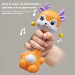 Sonajero de mano para bebé, juguetes educativos para bebés, juguete sensorial para recién nacidos, regalo para bebé, sonajero de mano de plástico, juguetes de sonido suave para la primera infancia