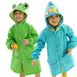 Poncho de lluvia de animales de dibujos animados para niños, impermeable para exteriores, impermeable para niños y niñas, ropa impermeable para bebés Mackintosh, capa de lluvia para niños