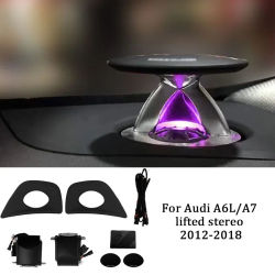 Altavoz Tweeter de elevación LED de 32 colores para Audi A4 A5 A6 A7 Q5 Q7 Q8 B9 C8 bocina triple eléctrica decoración elegante de instrumentos de coche