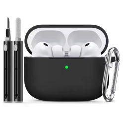 Funda para AirPods Pro 3 2025 con Kit de Limpieza, Fundas Protectoras de Silicona Suave para Apple AirPods Pro 3ra Generación para Mujer