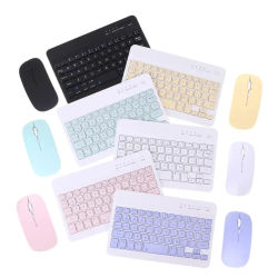 Teclado y ratón compatibles con Bluetooth para iPad, Xiaomi, Samsung, Huawei, teléfono, tableta, teclado inalámbrico para Android, IOS y Windows