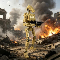 Robot Amarillo, Modelo de Adorno para el Hogar o Escritorio, Regalo de Cumpleaños o Festivo para Coleccionistas