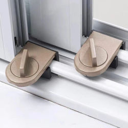 2 Unidades de Bloqueo Deslizante para Puertas y Ventanas, Correas de Seguridad Antirrobo para Gabinetes, Protección Infantil para Bebés y Niños
