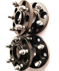2 espaciadores de rueda de aluminio forjado 5x115, 71.6 mm de diámetro del buje, 14x1.5 tornillos, 50 mm 55 mm de grosor para Dodge Charger SRT Challenger