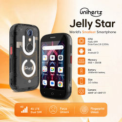 Unihertz Jelly Star Mini Smartphone Android 13 8GB 256GB luz Led desbloqueado transparente Backkshell teléfonos móviles 48MP teléfono portátil