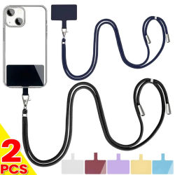 Correa de Cuello Universal para Teléfono Móvil, 1/2 Piezas, con Clip, Ajustable, Larga, Antipérdida