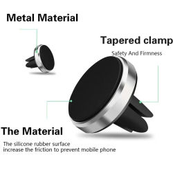 Soporte Universal para teléfono de coche, soporte magnético para teléfono móvil con ventilación de aire, soporte para teléfono inteligente, soporte magnético para iPhone y Samsung
