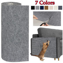 Protector de Sofá para Gatos con Rascador de 7 Colores, Alfombrilla Protectora para Gatos, Recortable, Autoadhesiva, Alfombra DIY para Rascar Gatos