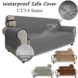 Fundas de sofá impermeables, funda de sofá acolchada Reversible para sofá de 1/2/3/4 plazas, Protector de muebles, lavable, mascotas, apto para niños