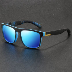 Gafas de sol deportivas clásicas cuadradas vintage para hombre y mujer, gafas de sol de marca de lujo, para conducir, pescar, con protección UV400.