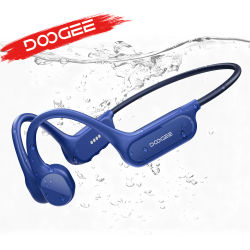 DOOGEE BoneBeat Swim Lite, Auriculares Deportivos de Conducción Ósea, Auriculares Inalámbricos Bluetooth 5.4, Resistentes al Agua IP68, con Micrófono, 32 GB
