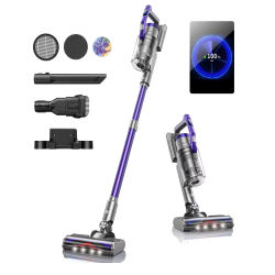 Honiture-aspiradora inalámbrica S14, 450W, 38000PA, batería extraíble de mano, electrodoméstico inteligente inalámbrico, 50 minutos