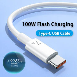 100W 7A, cable USB tipo C de carga rápida para Xiaomi Redmi POCO Huawei Honor, cargador de teléfono móvil, cargador, cable USB C