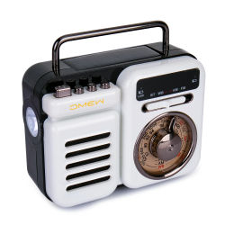 Altavoces Bluetooth, Radio de emergencia portátil FM AM WB, Radio Solar con manivela, tarjeta TF, reproductores de música, antorcha, lámpara de lectura, alarma SOS
