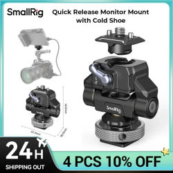 SmallRig-Soporte de liberación rápida para Monitor de cámara, montaje con zapata fría, giratorio de 360 ° e inclinación ajustable de 170 °, soporte HawkLock