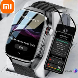 Xiaomi presión arterial ácido úrico grasa corporal Smartwatch Micro examen físico órgano salud relojes Bluetooth llamada reloj inteligente