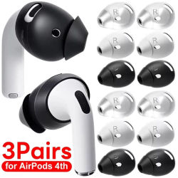Almohadillas antipérdida para auriculares, funda de silicona para Apple AirPods 4a cubierta, almohadillas antideslizantes para AirPods4, funda protectora para tapones para los oídos