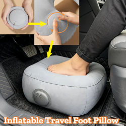Almohada inflable para reposapiés, cojín de PVC para reposapiés, almohada de aire para viajes, oficina, hogar, para relajar las piernas, herramientas para debajo del escritorio