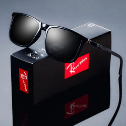 Gafas de sol polarizadas cuadradas de moda para hombre, gafas UV400 de diseñador de marca de lujo para conducir y pescar
