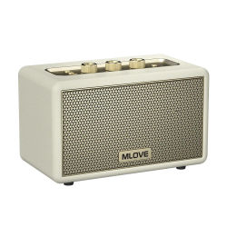 Altavoz Bluetooth Retro Elegante Mlove A200, Audio Inalámbrico Portátil con Batería de 24 Horas y Bluetooth 5.3