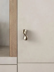 Goo-Ki-perillas y tiradores de puertas de muebles, modernas, de latón macizo, titanio y plata, tiradores de cajón de armario de cocina, herrajes para el hogar