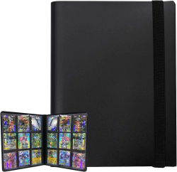 Álbumes para Tarjetas con Capacidad para 160/360 Tarjetas, Carpeta con Bolsillos para Tarjetas de Pokémon, Yugioh, Béisbol, Fútbol y Deportes, Funda Protectora para Tarjetas