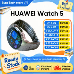 HUAWEI Reloj 5 Smartwatch 1,5 pulgadas AMODLED LTPO Cristal de zafiro 5ATM Impermeable GPS SpO2 Salud Wi-Fi HarmonyOS