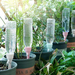 Picos de riego automático, dispositivo de riego automático, gotero de agua por goteo, punta de riego de plantas ajustable, herramienta de riego de jardín