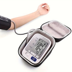 Caseling Estuche rígido para Omron, Monitor de presión arterial en el brazo superior con manguito, bolsa protectora portátil de viaje, estuche rígido