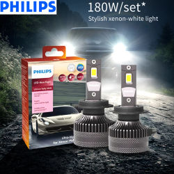 Philips LED 15000lm Ultinon Rally 3590 H4 H7 H8 H11 HB3 HB4 H19 HIR2 H1 Faro de coche 6500K Blanco Potencia máxima 180W 12V 4200K U359N