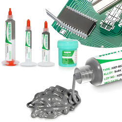151 ℃ Flujo de pasta de soldadura para soldar PCB IC reparación de teléfonos Sn64.7Bi35Ag0.3