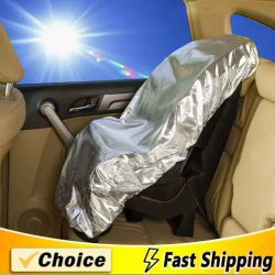 1 Protector Solar Universal para Asiento de Coche para Niños, Cubierta Antipolvo para Bebés, Protector Solar con Bloqueo de Rayos Ultravioleta y Aislamiento Térmico