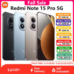 Teléfono Inteligente Xiaomi Redmi Note 15 Pro 5G, NFC, MTK Dimensity 7400-Ultra, Pantalla de 6.83 Pulgadas y 120 Hz, Cámara de 200 MP, Batería con Carga de 45 W, 6580 mAh
