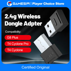 Gamesir Gamepad X5s Bluetooth 2.4g Adaptador Receptor Inalámbrico para G8 Plus G8+ Cyclone Cyclone Pro para Conectar a PC