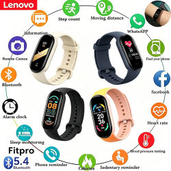 Reloj inteligente Lenovo resistente al agua para hombres y mujeres, pulsera inteligente para Fitness, banda deportiva, Monitor de ritmo cardíaco y presión arterial, reloj multifunción