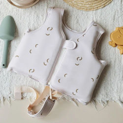 Chaleco de flotabilidad para niños que no cae, chaquetas de natación ajustables y estables para bebés, chaleco de natación antivuelco sin inflado con dibujos animados