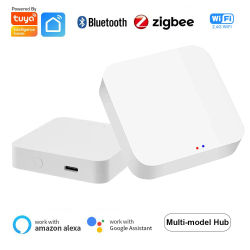 Tuya Smart LifeAPP puerta de enlace multimodo ZigBee Bluetooth inalámbrico Hub control remoto puente Control de voz a través de Alexa Google Home