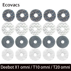 Piezas de trapo de fregona para Ecovacs Deebot T20 OMNI/ X1 OMNI T10 TURBO, trapos de fregona lavables, accesorios de repuesto de paño de mopa